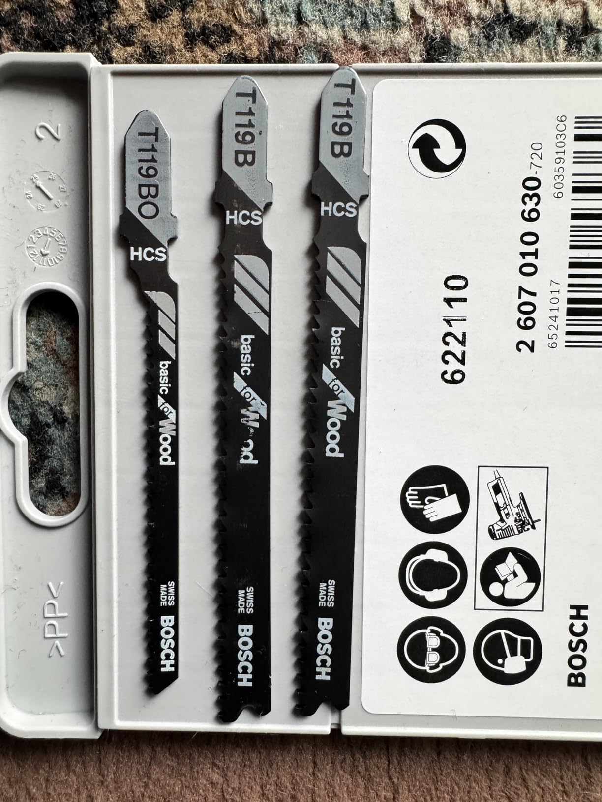 Bosch Basic lames scie sauteuse bois métal lot 10
