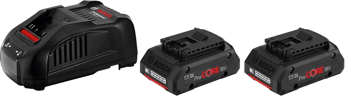 Bosch ProCORE18V 4,0Ah kit 2 batteries + GAL 1880 CV