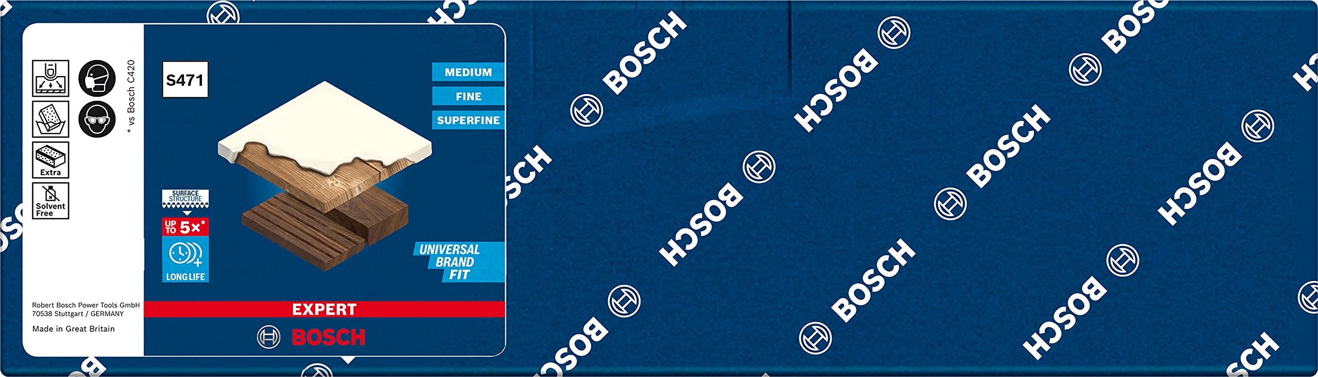 Bosch Expert S471 éponge ponçage standard grain fin