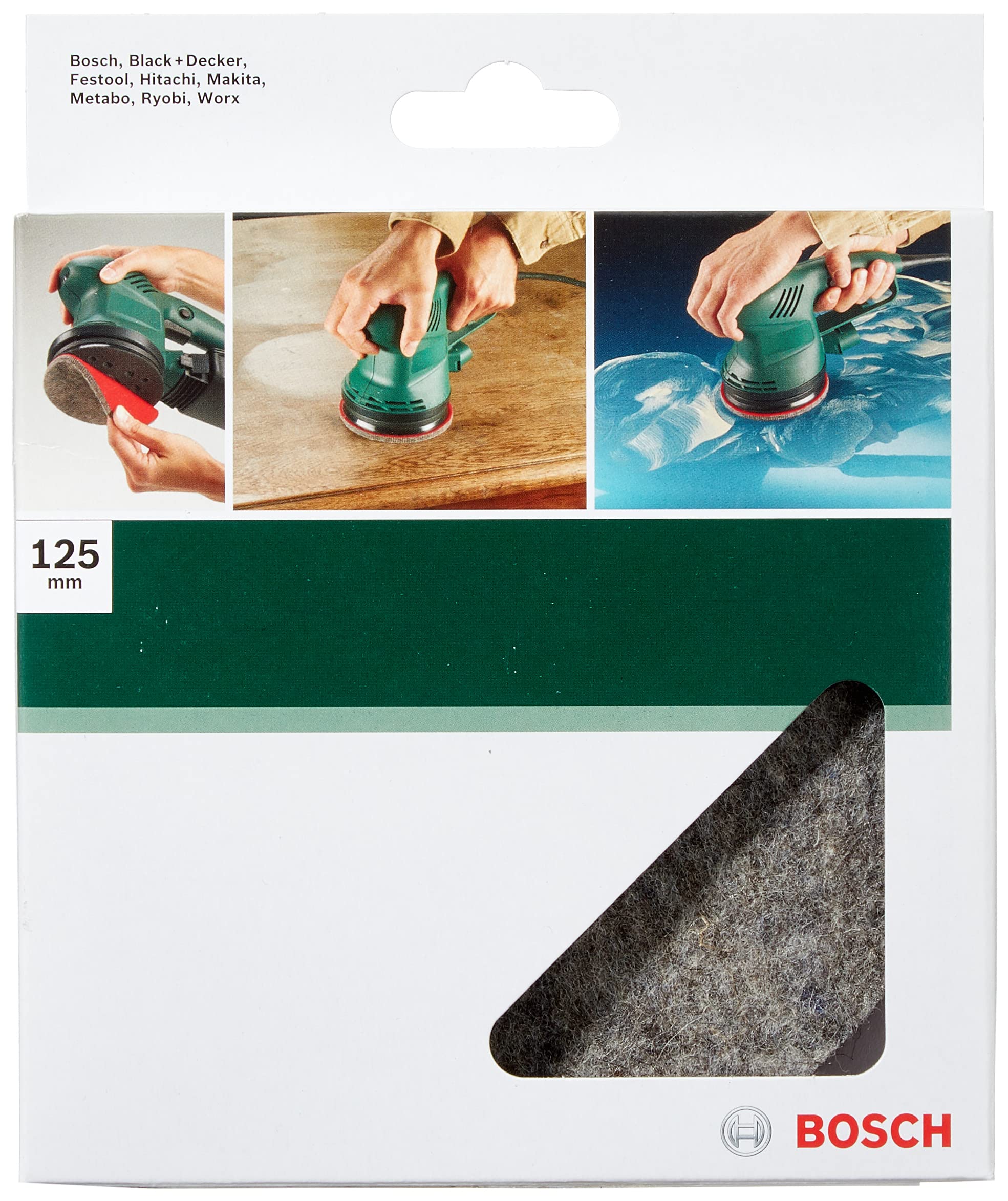Bosch Ponceuses feutre à polir 125 mm excentrique