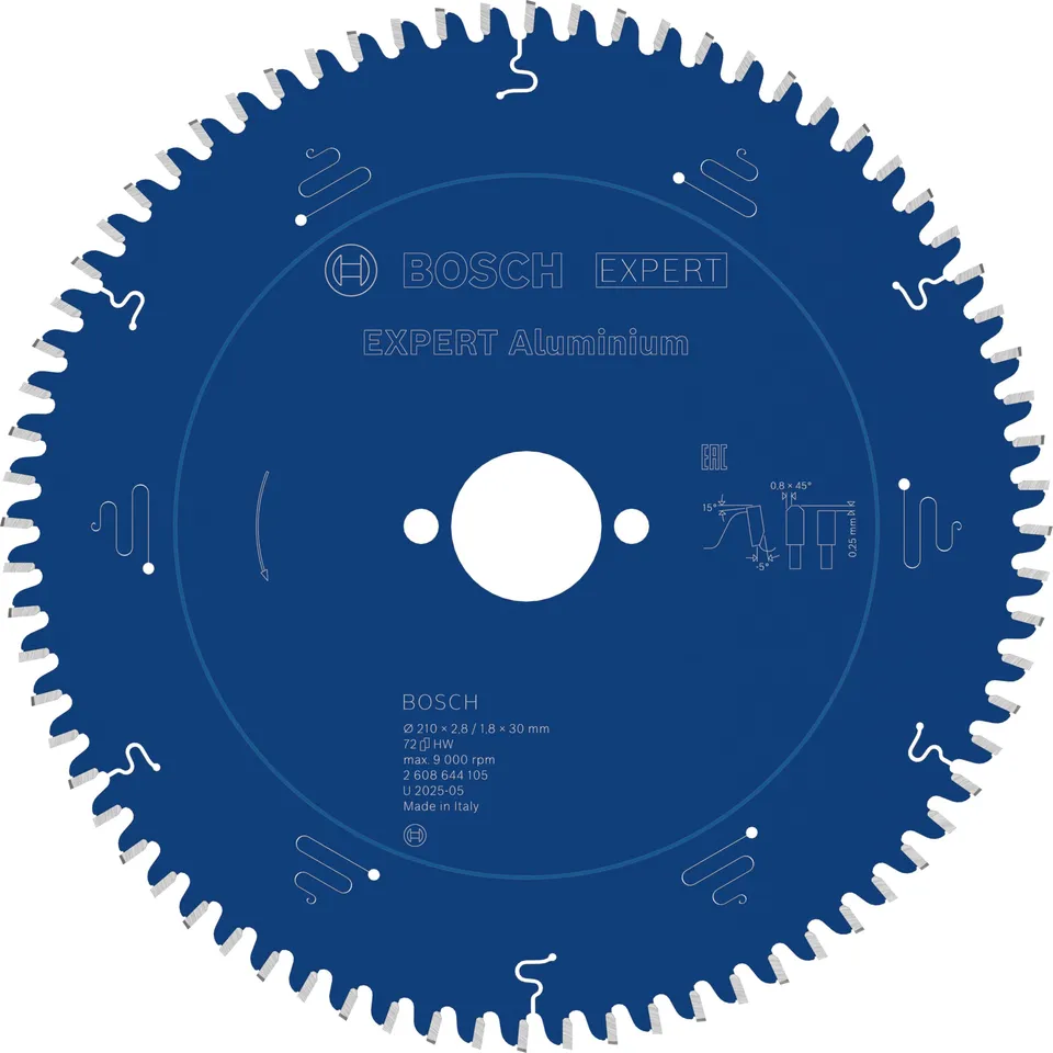 Bosch Expert Aluminium lame scie circulaire 210 mm 72 dents