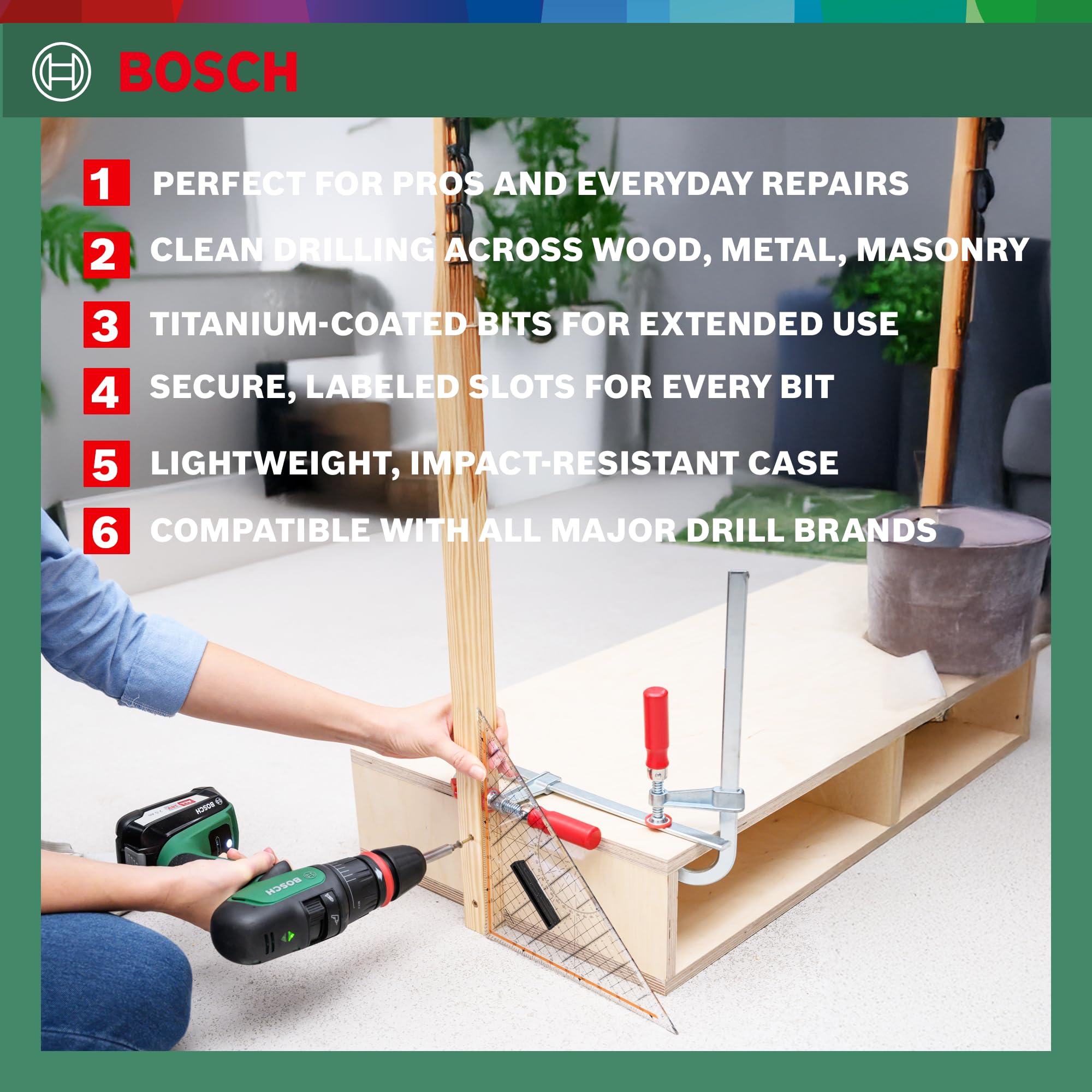 Bosch X-Line coffret forets embouts 50 pièces titane