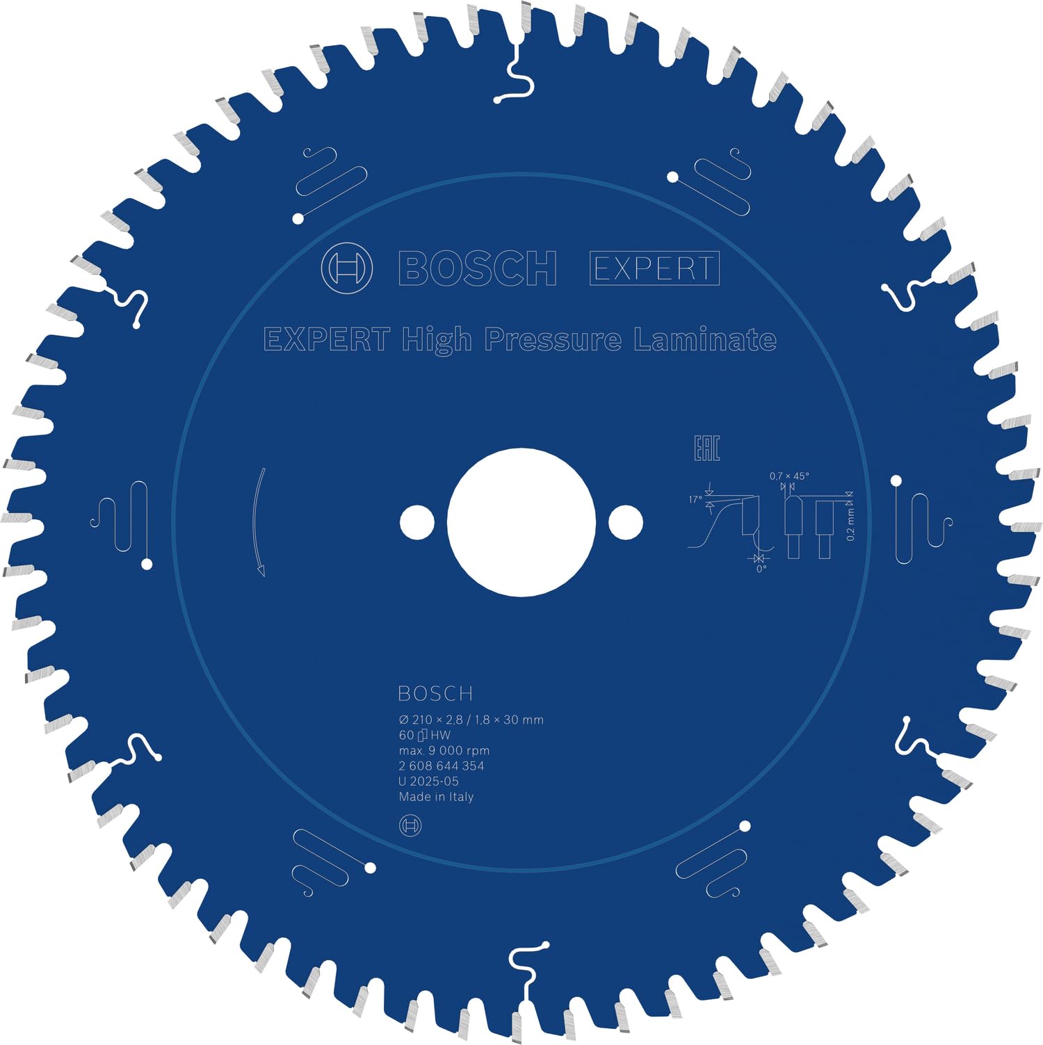 Bosch Expert Laminate lame circulaire 210x30 mm 60 dents