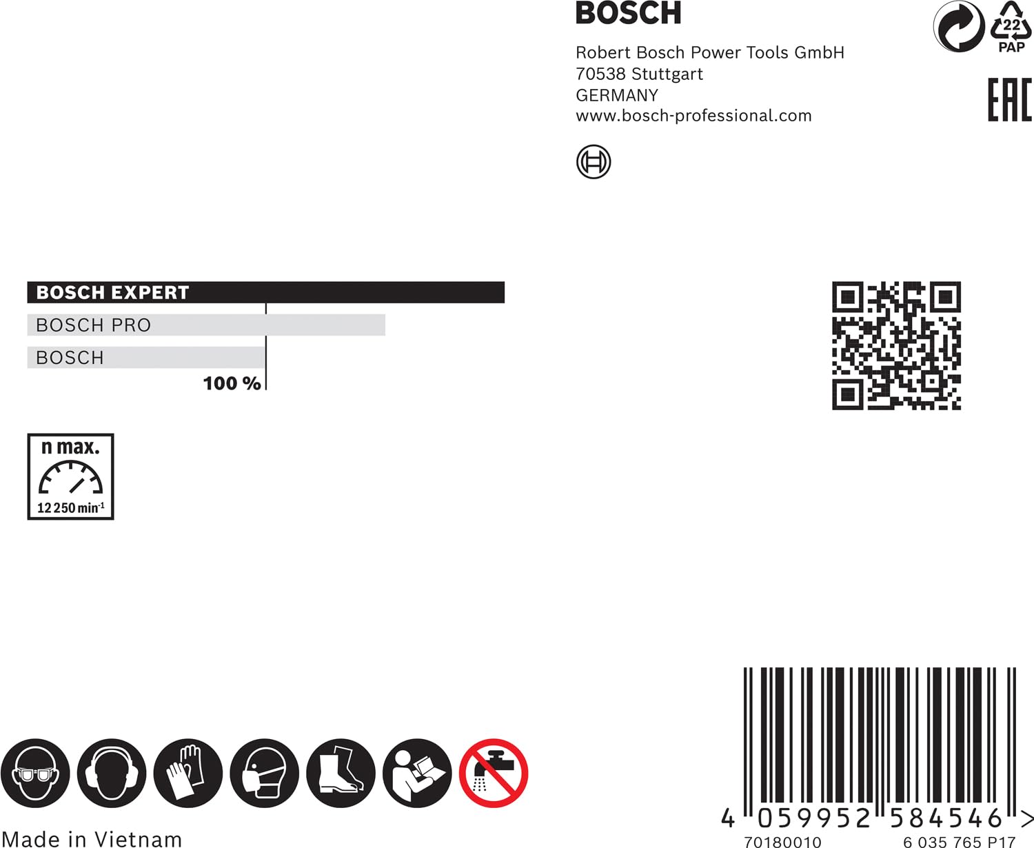 Bosch Expert Pipe Cut disque diamant 125 mm X-LOCK