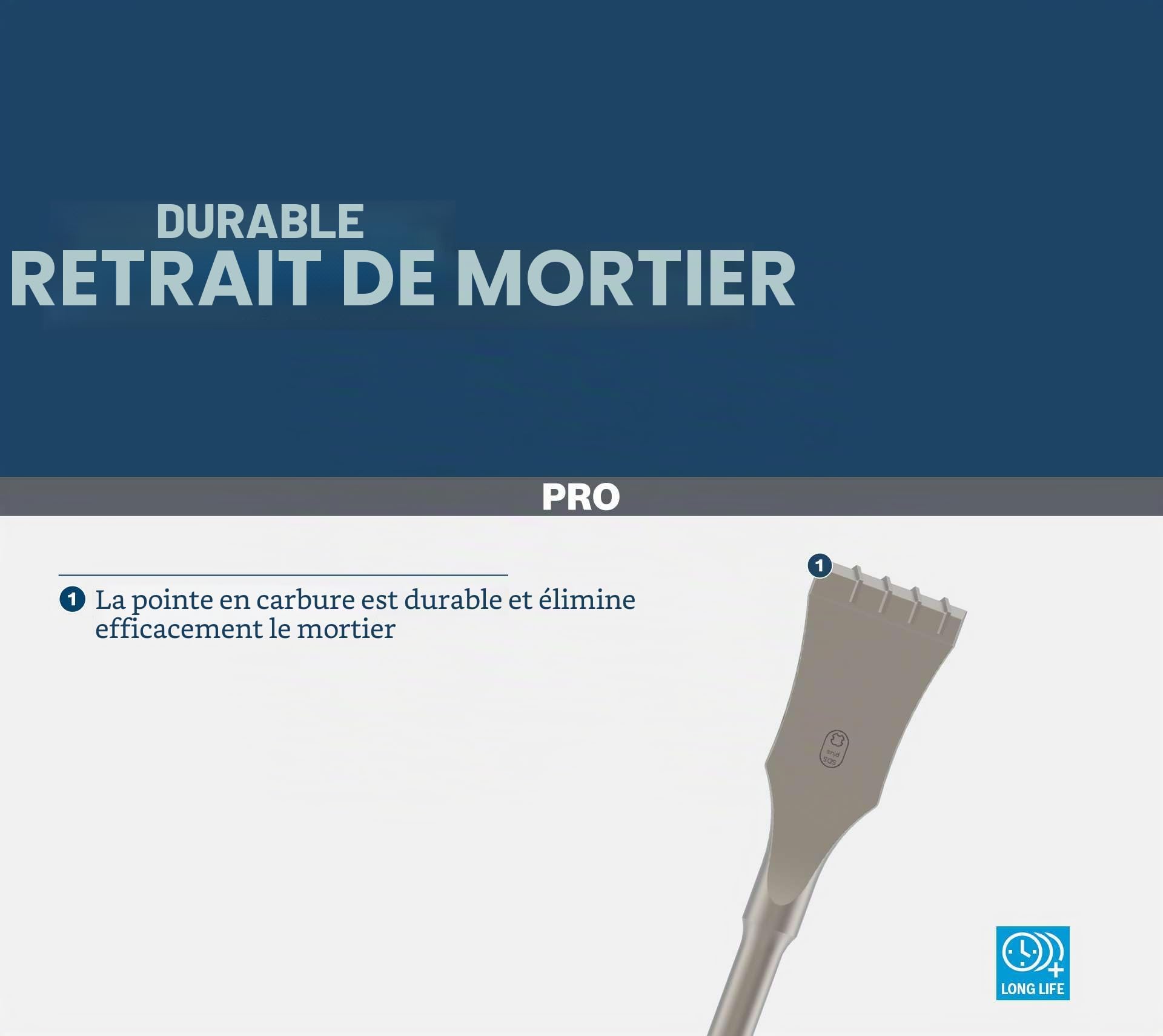 Bosch PRO SDS plus-5C burin mortier carbure 32x200 mm