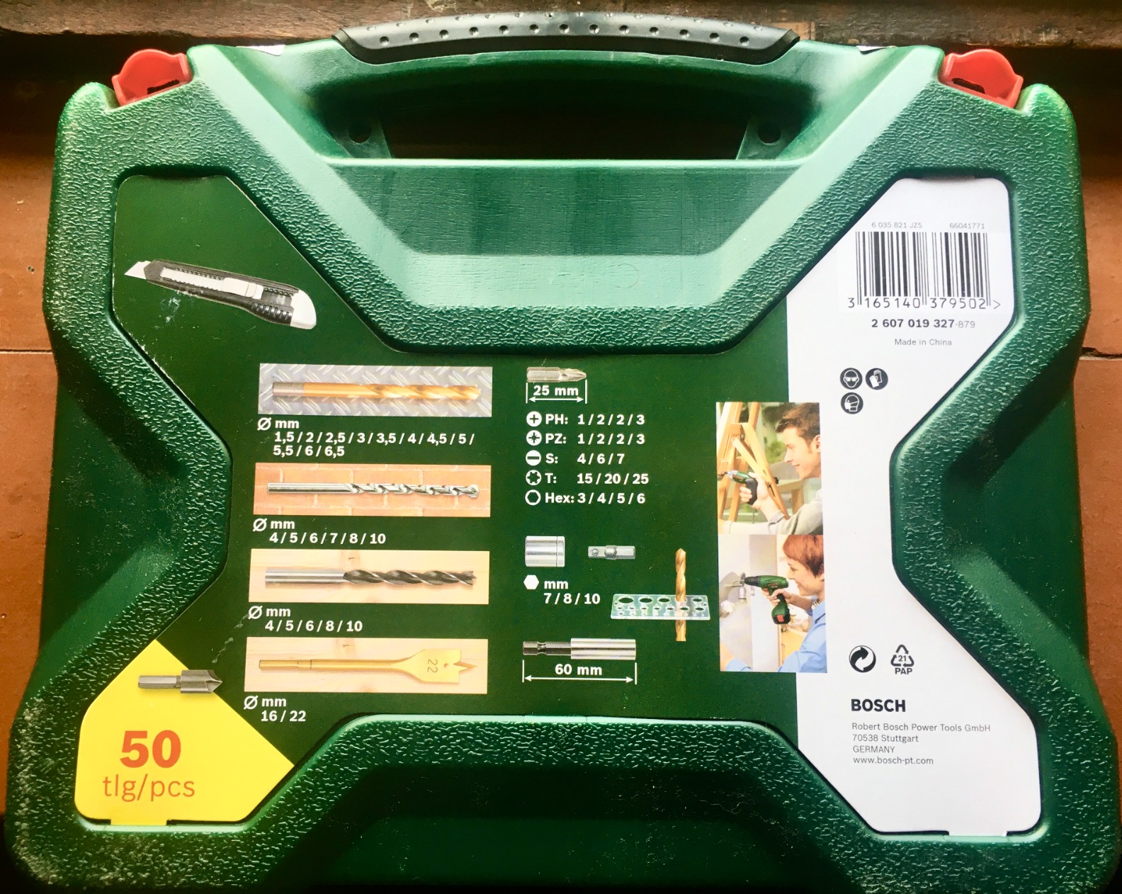 Bosch X-Line coffret forets embouts 50 pièces titane