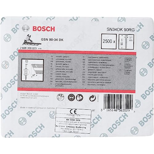 Bosch PRO SN34CH R clous bande 90 mm 2500 pcs galvanisé
