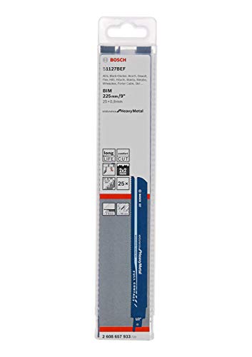 Bosch S1136BEF lames scie sabre métal 225 mm 25 pcs