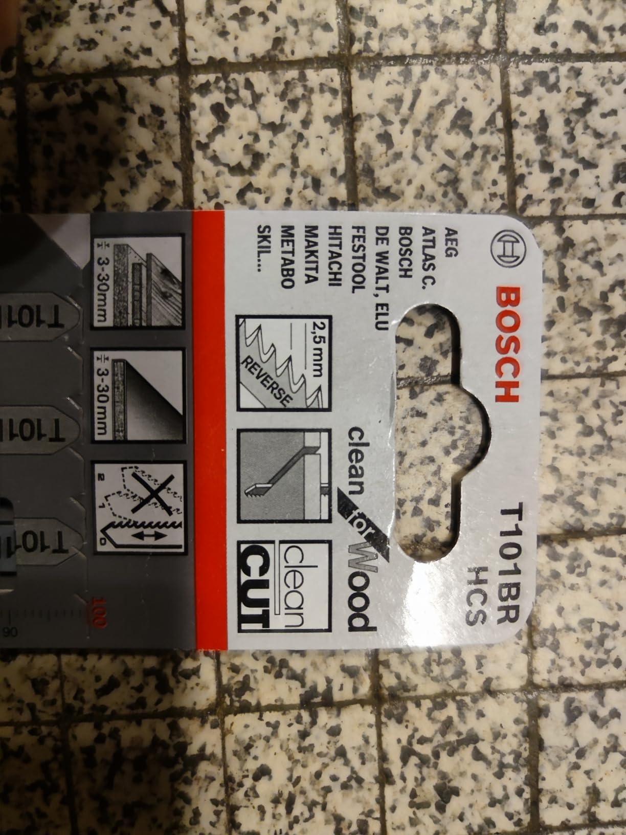 Bosch T 101 BR Lame Scie Sauteuse Bois Lot de 3