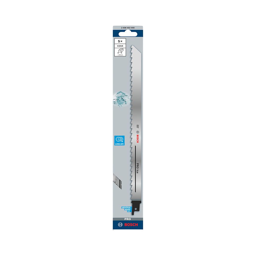 Bosch PRO Ice S1211K lame scie sabre 5 pcs pour glace