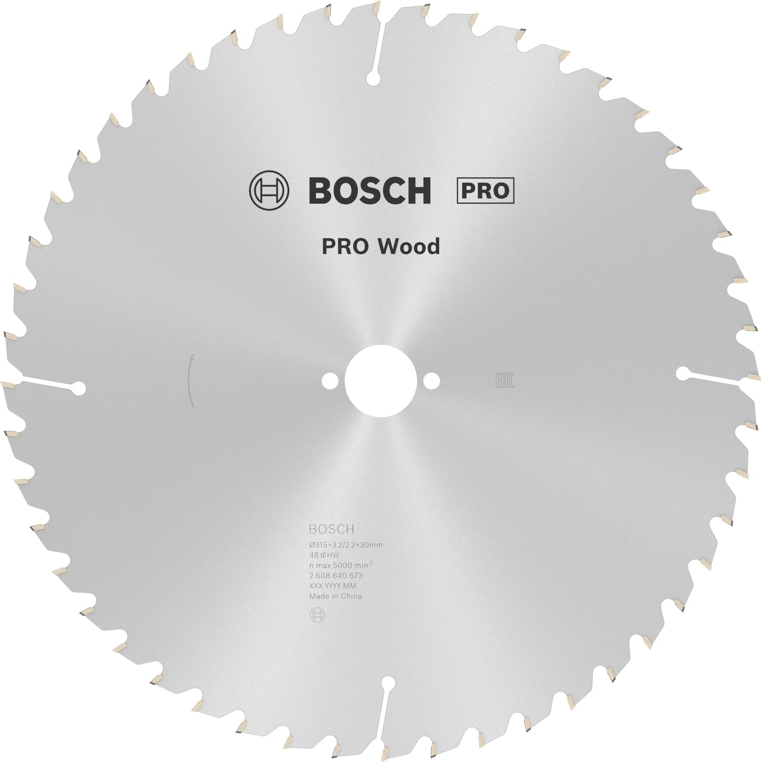 Bosch PRO Wood Lame circulaire 254x30 mm 60 dents bois