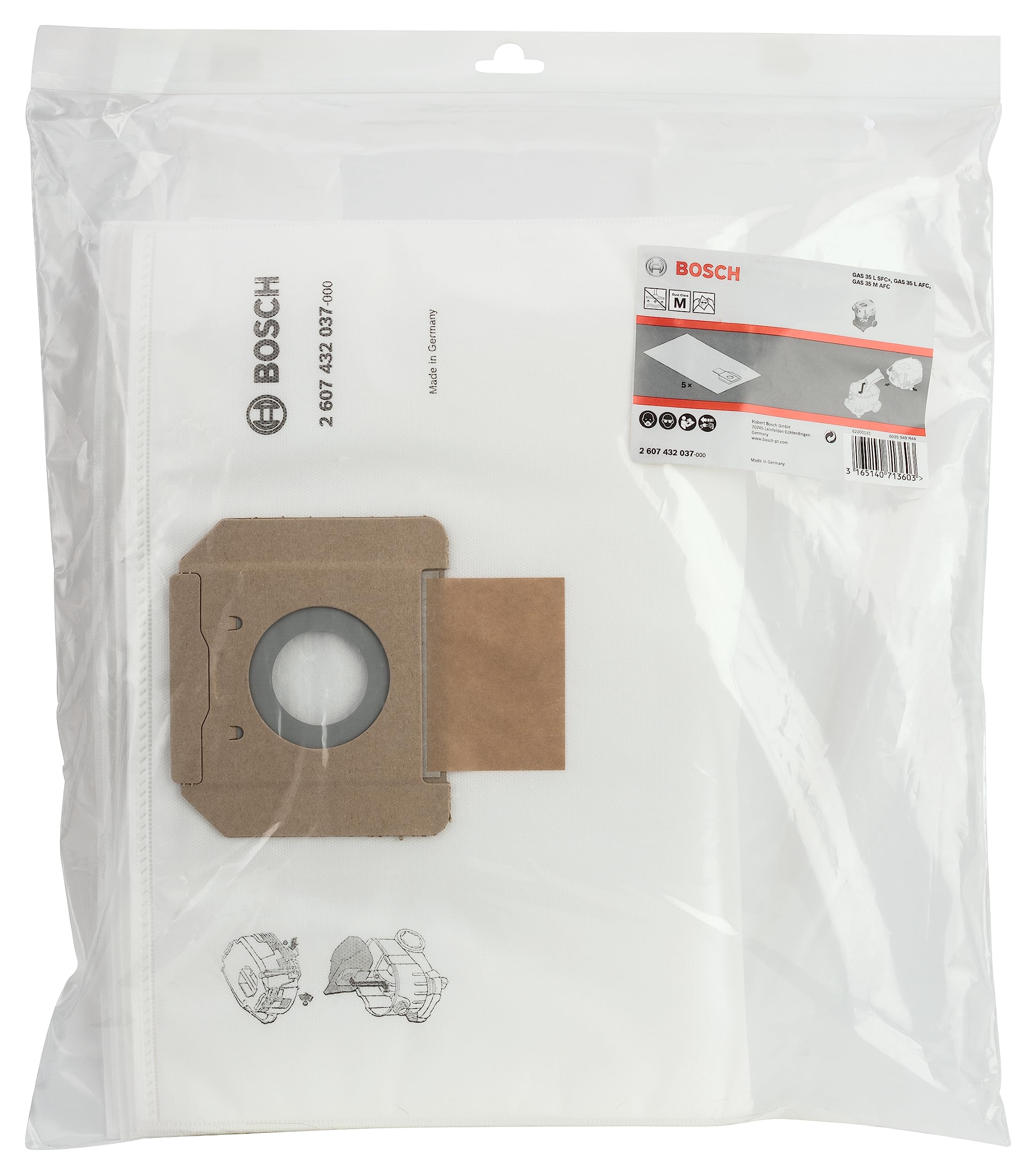 Bosch sac-filtre non-tissé GAS 35 lot 5