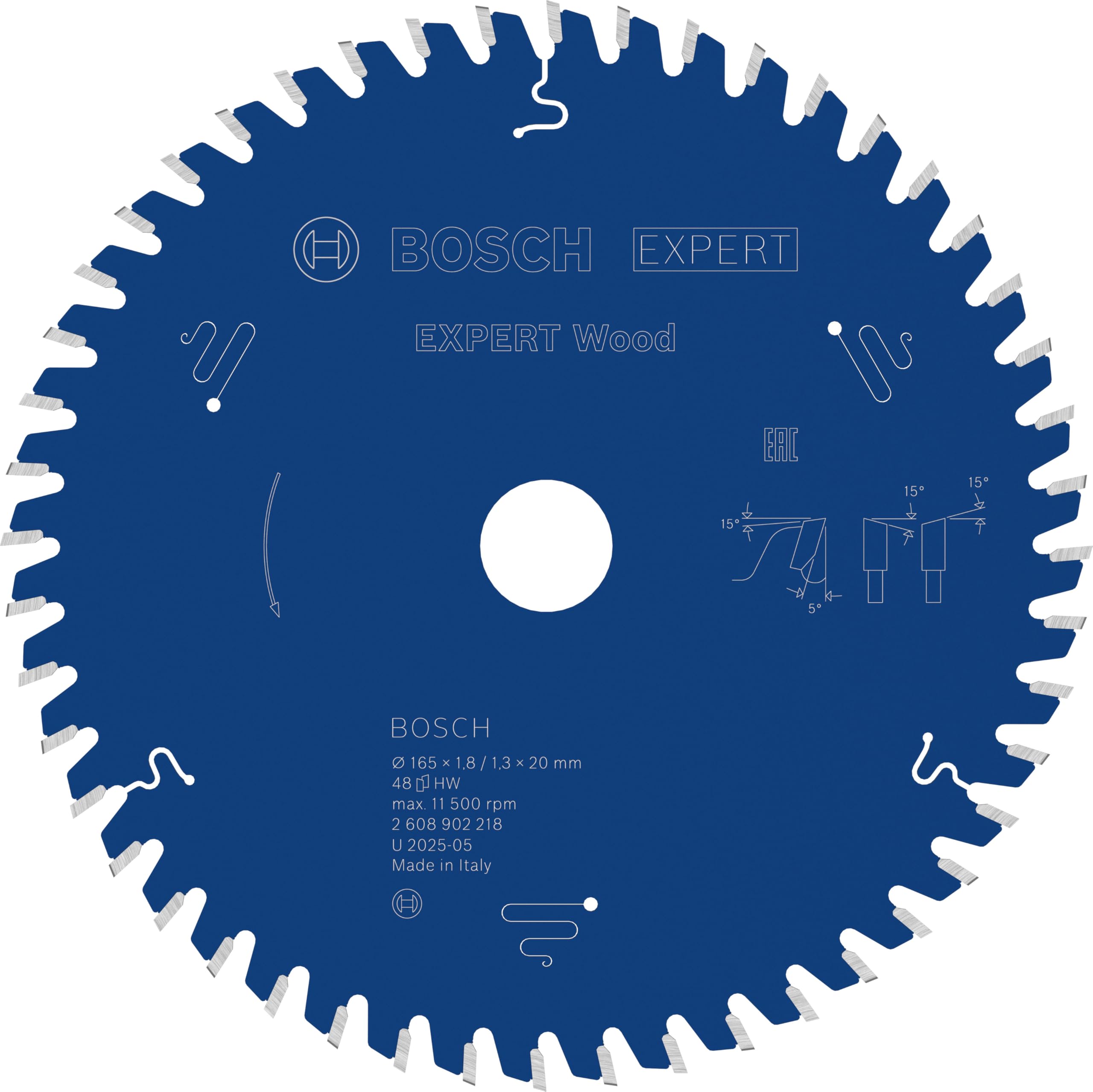 Bosch EXPERT Wood lame circulaire bois Ø165 mm 48 dents