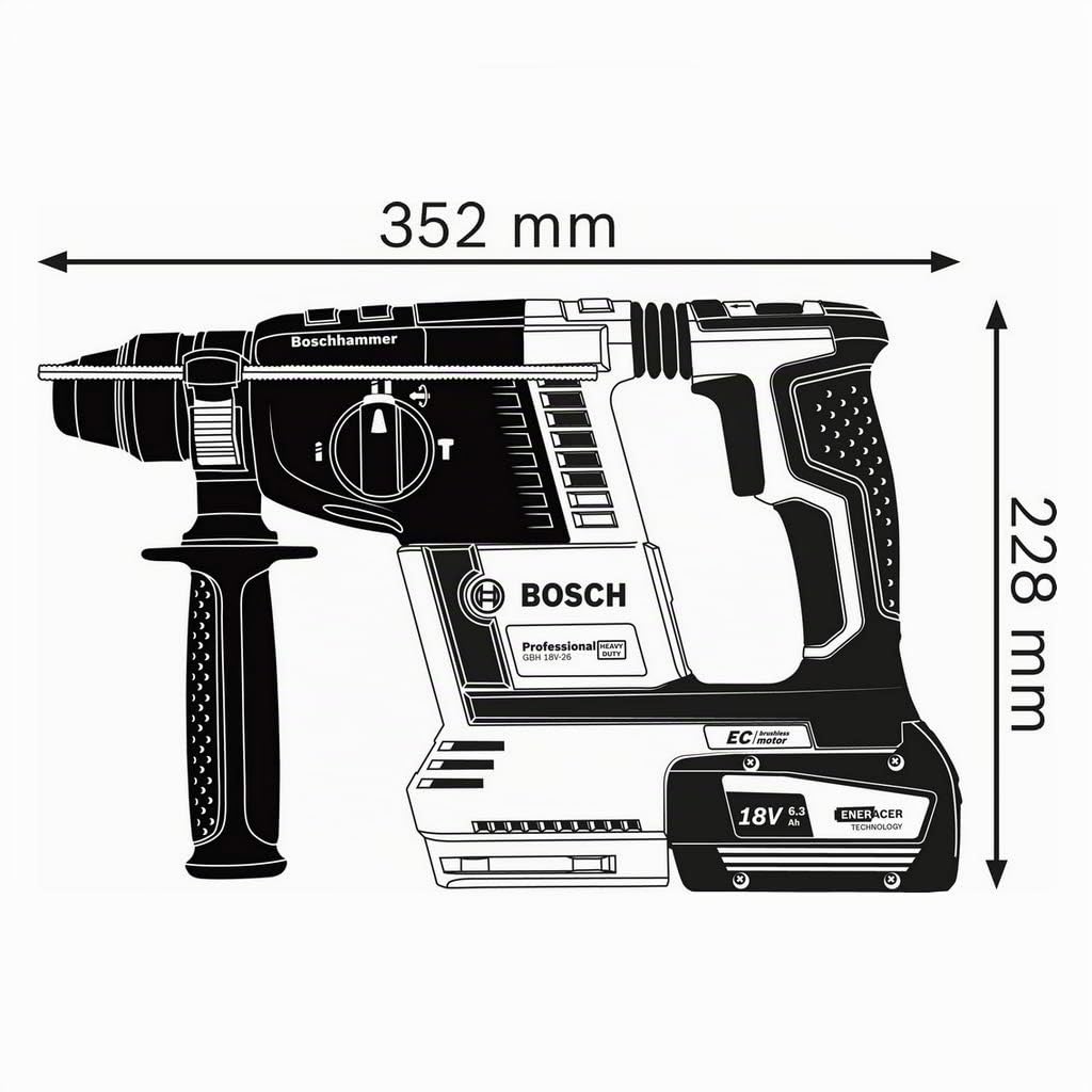 Bosch GBH 18V-26 F Perforateur Sans-fil SDS plus L-BOXX