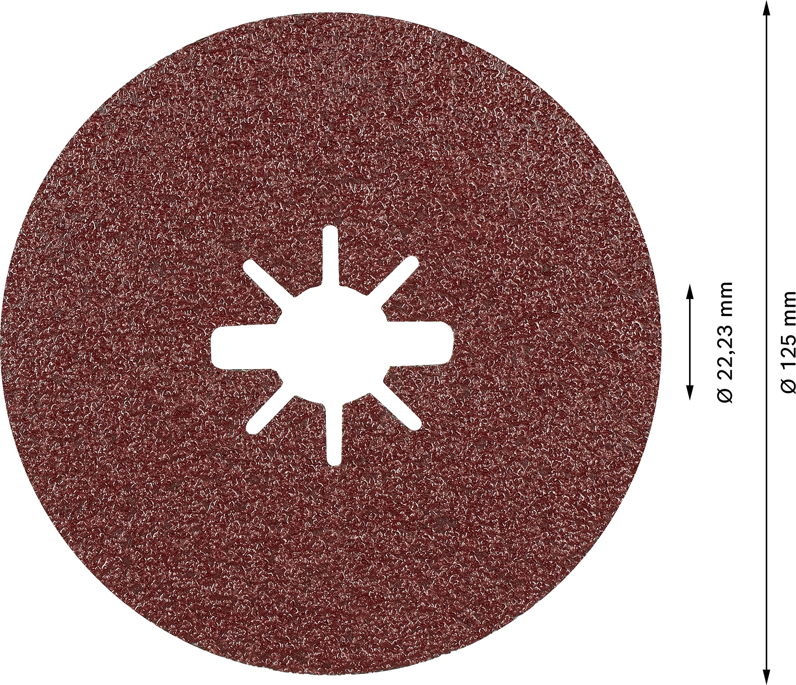 Bosch Expert R781 disque fibre Ø125 grain 60 lot 25 métal