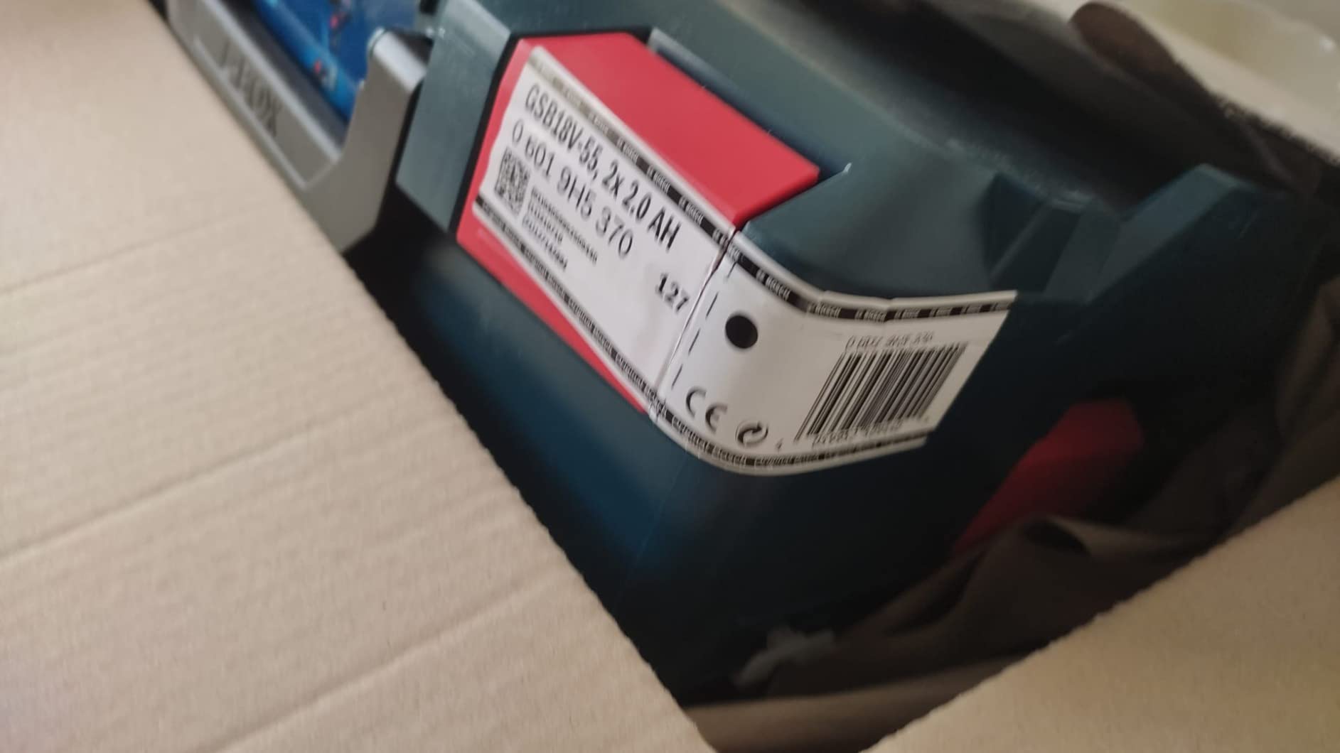 Bosch GSB 18V-55 perceuse percussion 18V 2x2Ah L-Case