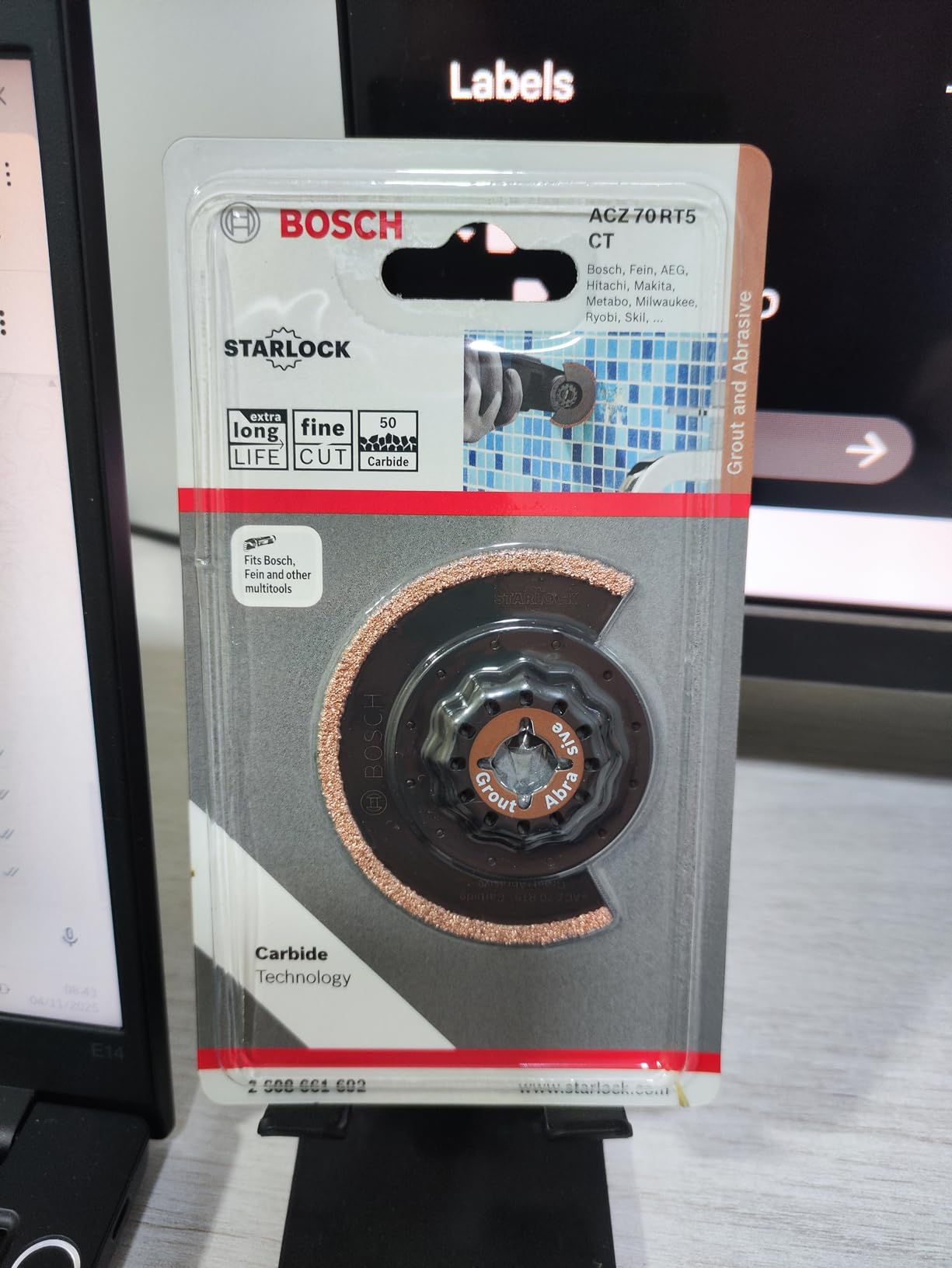 Bosch ACZ 70 RT5 lame 70 mm joints mortier carbure