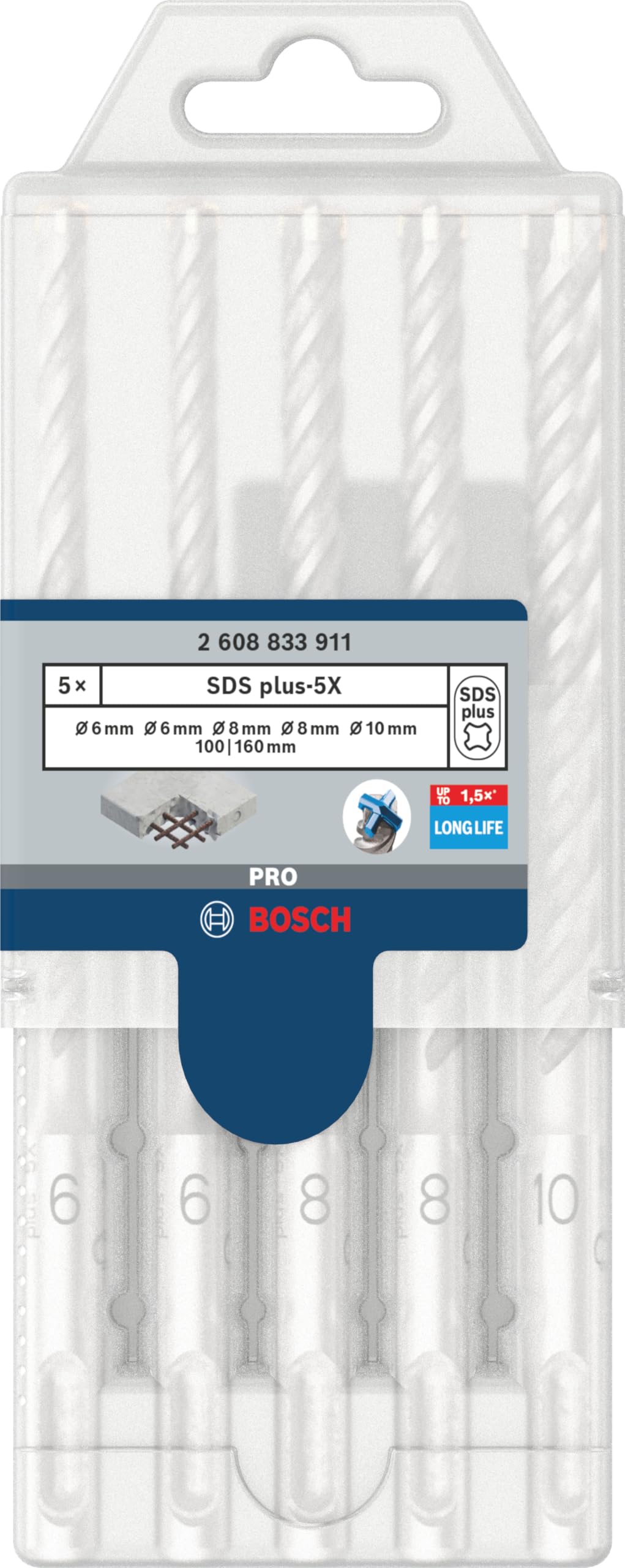 Bosch PRO SDS plus-5X coffret forets béton 5 pièces