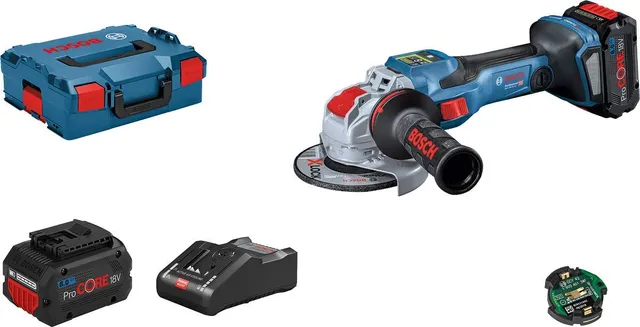 Bosch GWX 18V-15 SC meuleuse 125 mm X-LOCK 2x5,5Ah