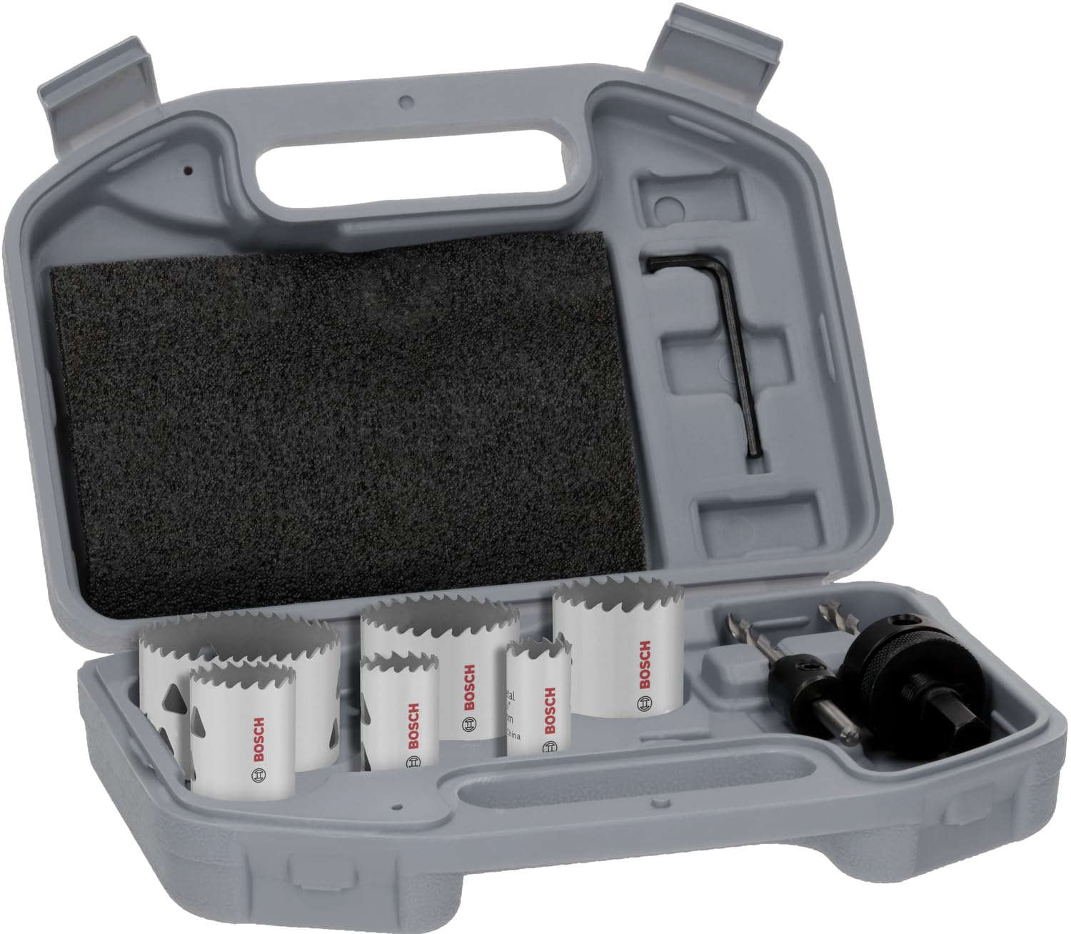 Bosch Multi Material Coffret scies trépans 9 pièces bois métal