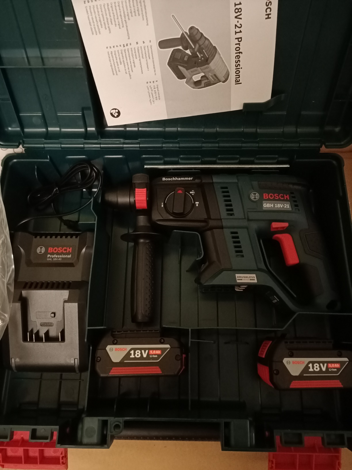 Bosch GBH 18V-21 perforateur sans fil 18V coffret 2J
