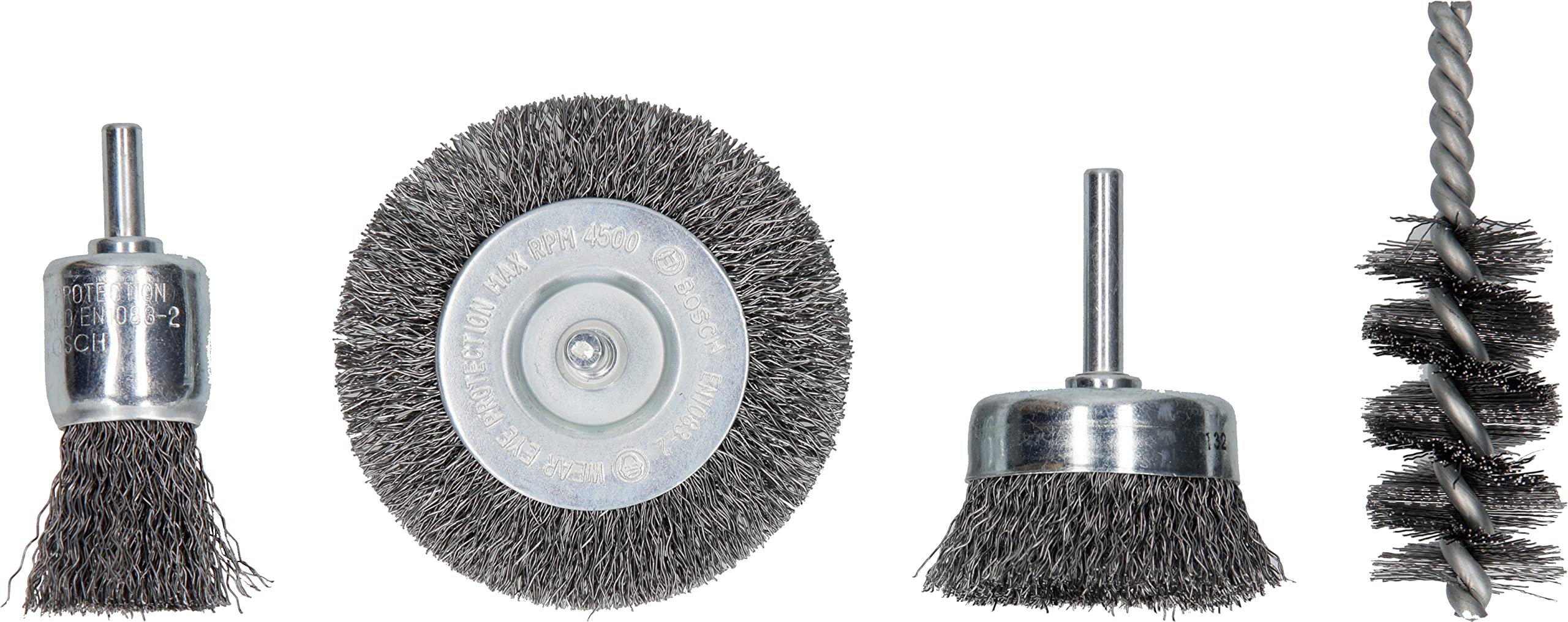 Bosch 2609256553 lot 4 brosses métalliques acier