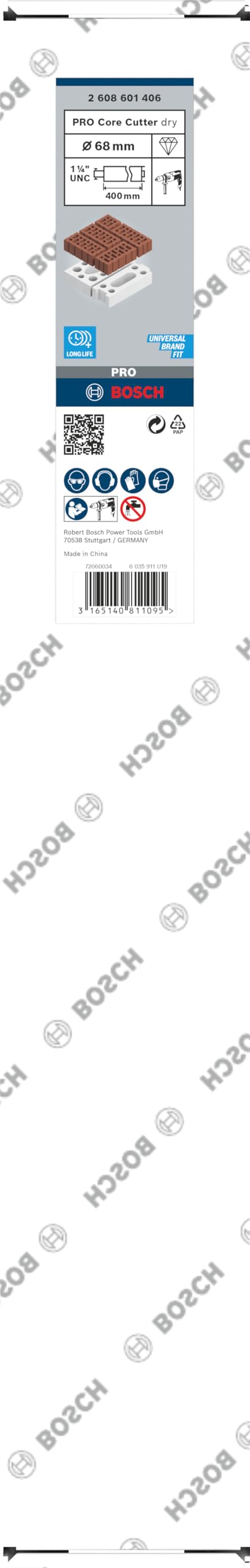 Bosch PRO Core Cutter couronne diamant 68 mm sec