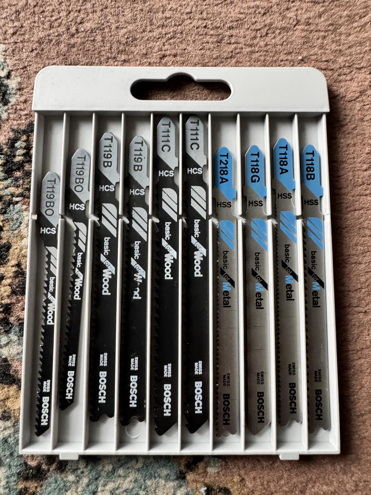 Bosch Basic lames scie sauteuse bois métal lot 10