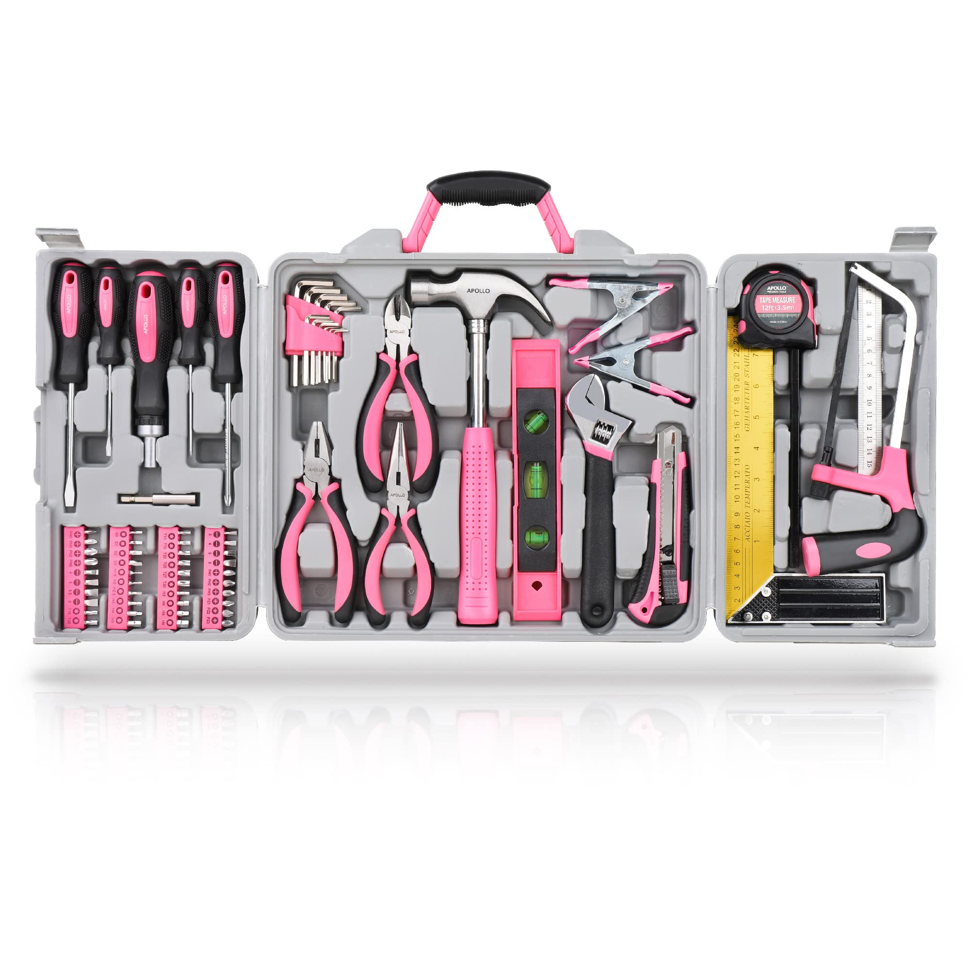 Hi-Spec Tool Kits boîte à outils 170 pièces rose maison