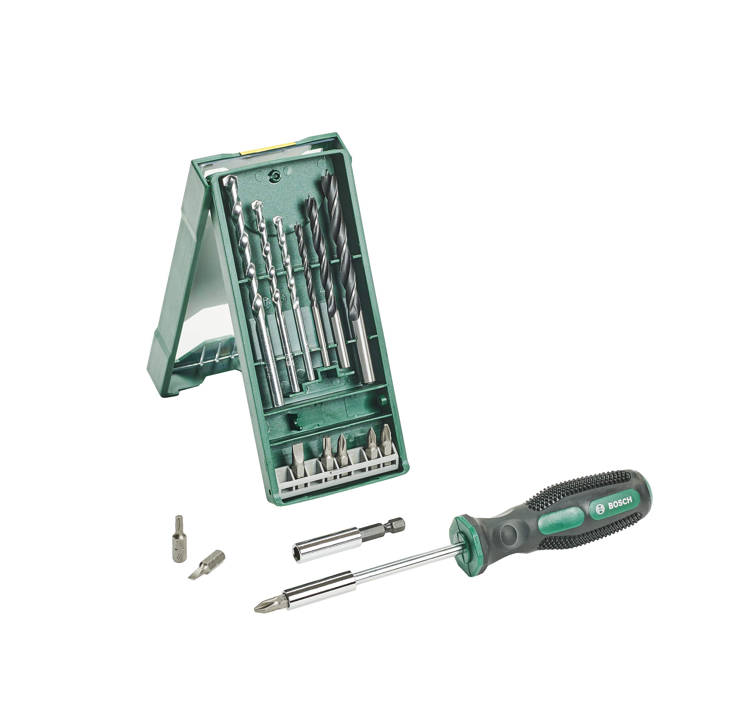 Bosch Mini X-Line coffret mixte 15+1 forets bois pierre