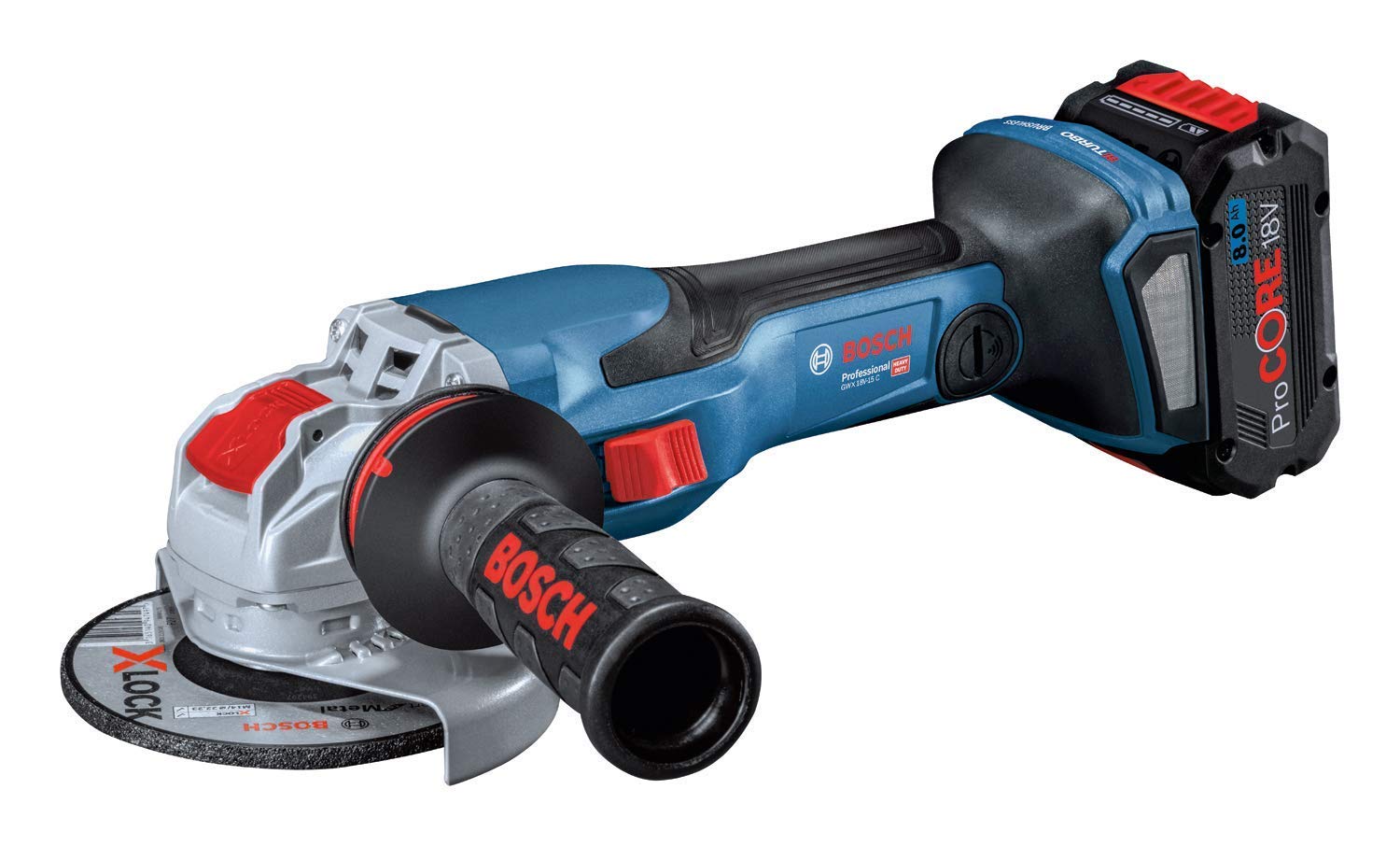 Bosch GWX 18V-15 C Meuleuse 125 mm 2x8Ah L-BOXX