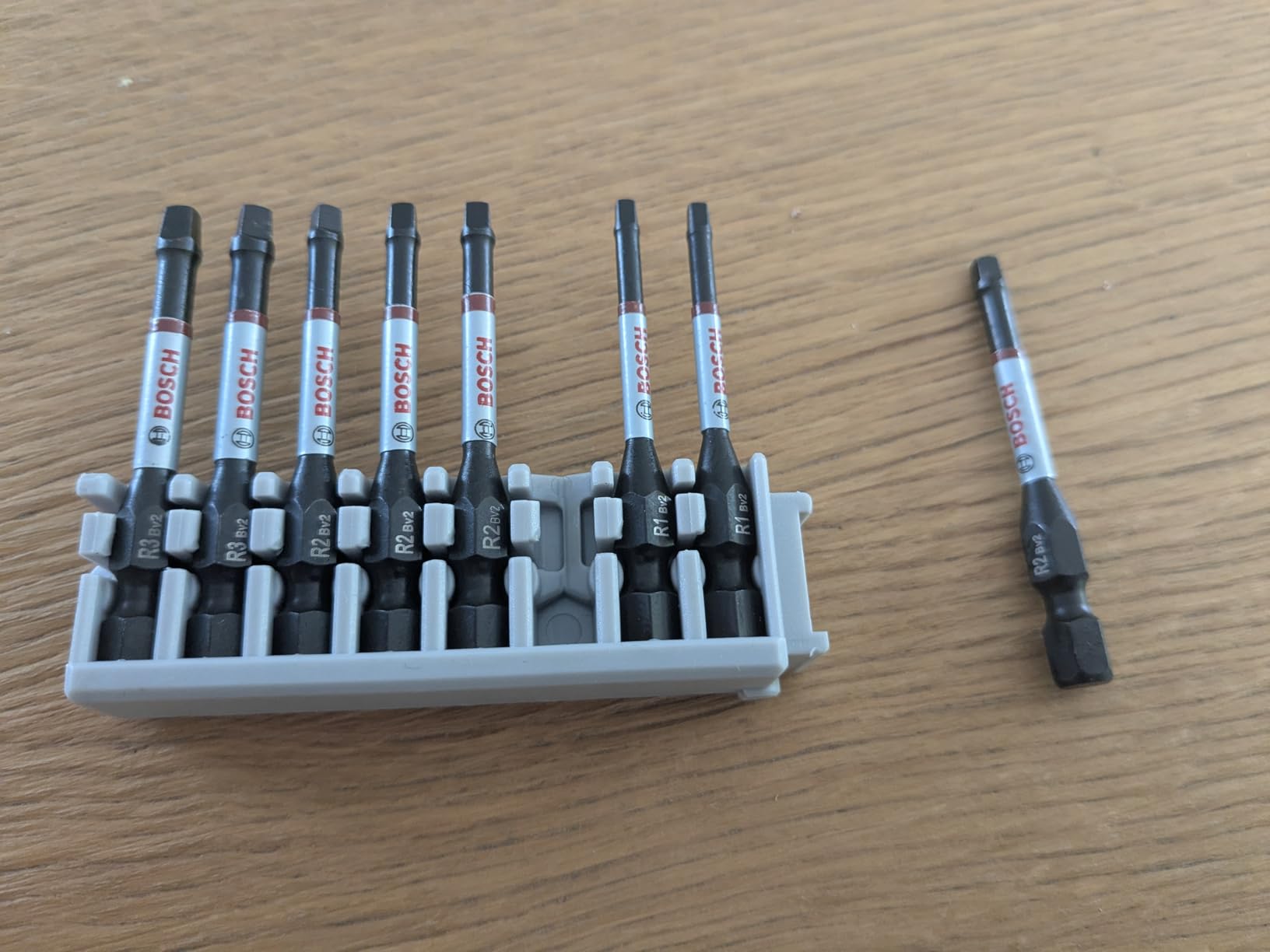 Bosch PRO R Impact Embouts Robertson R1 R2 R3 8 pcs