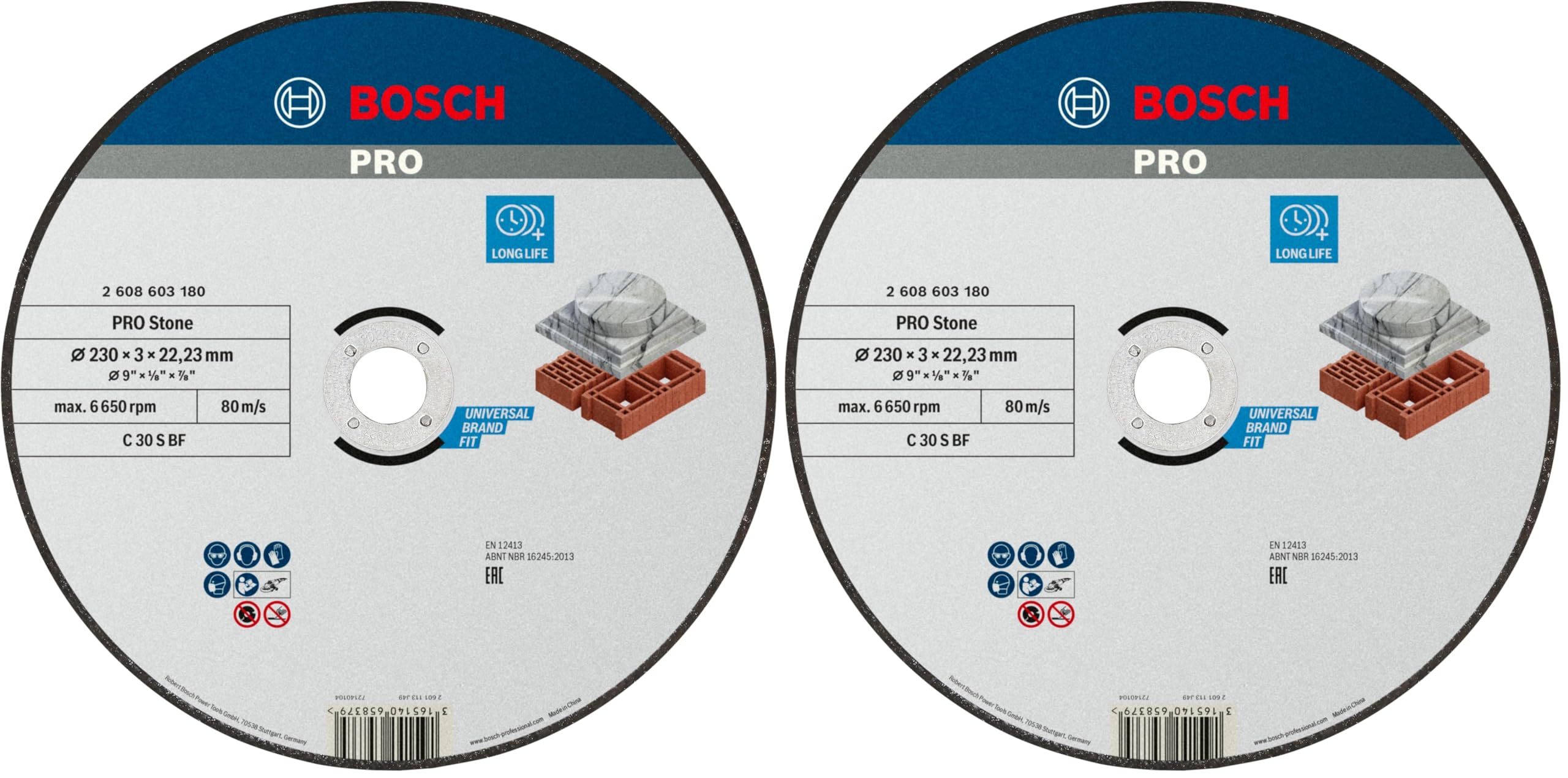 Bosch PRO Stone disque à tronçonner pierre 115 mm