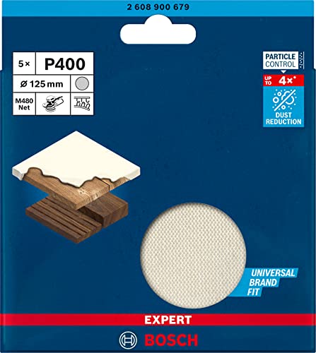 Bosch EXPERT M480 abrasif réticulé 125 mm G400 5 pcs
