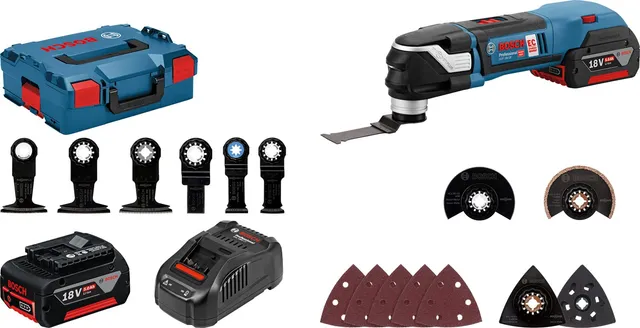 Bosch GOP 18V-28 découpeur-ponceur 18V 2x5,0 Ah+Coffret