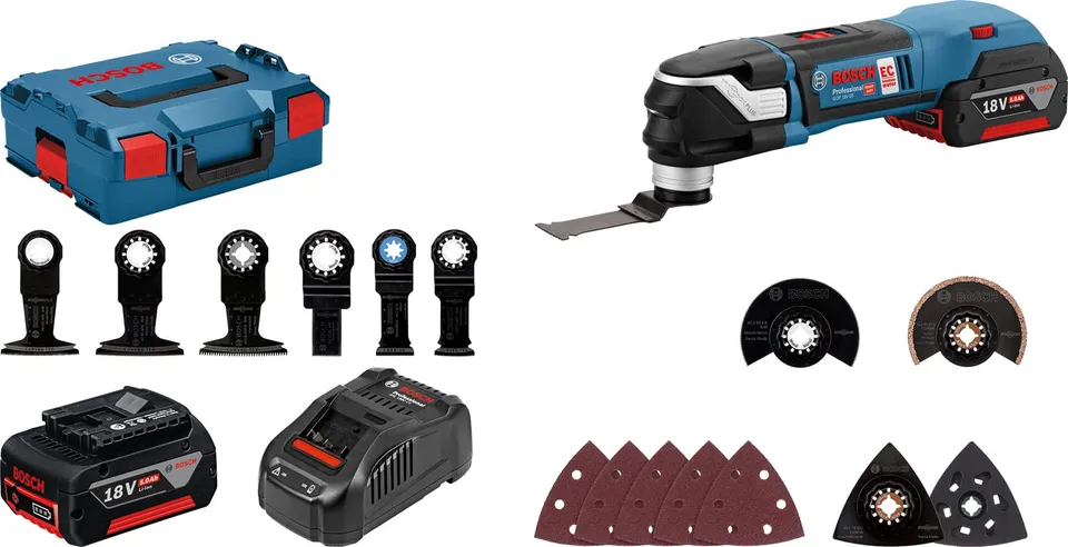 Bosch GOP 18V-28 découpeur-ponceur 18V 2x5,0 Ah+Coffret