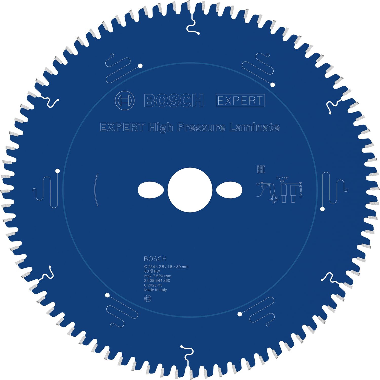 Bosch EXPERT lame scie 216x30 mm 64 dents stratifié