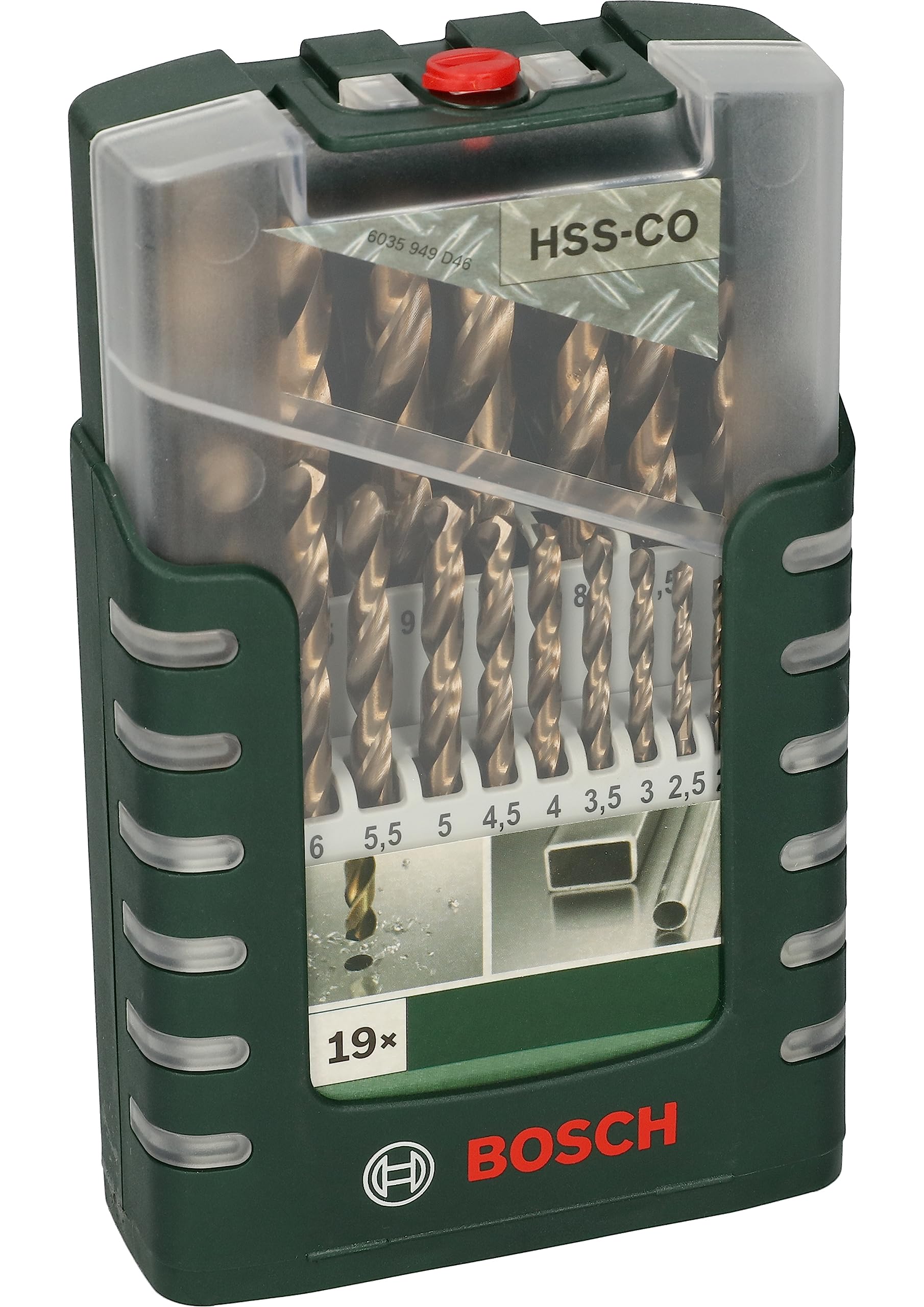 Bosch set 19 forets HSS-Cobalt 1-10 mm métal