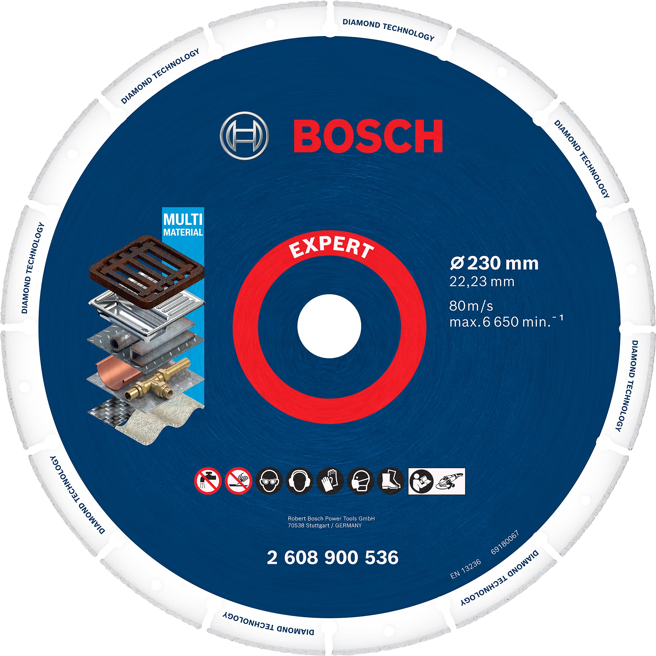 Bosch EXPERT Disque diamant métal X-LOCK 125 mm fonte acier