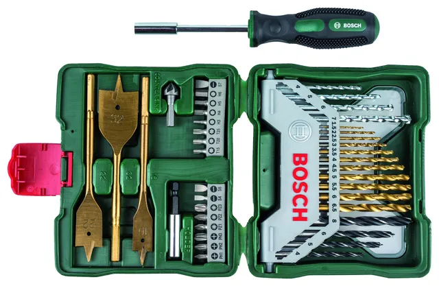 Bosch X-Line Titane coffret forets 40 pièces multi-matériaux