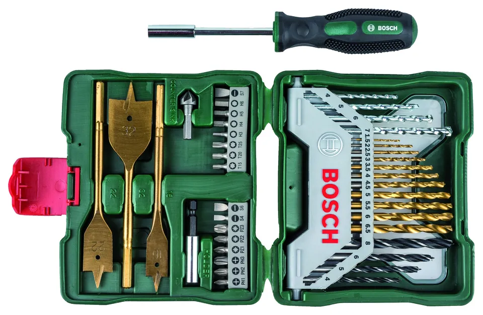Bosch X-Line Titane coffret forets 40 pièces multi-matériaux