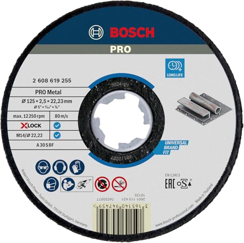 Bosch PRO Disque À Tronçonner Métal 125 mm X-Lock