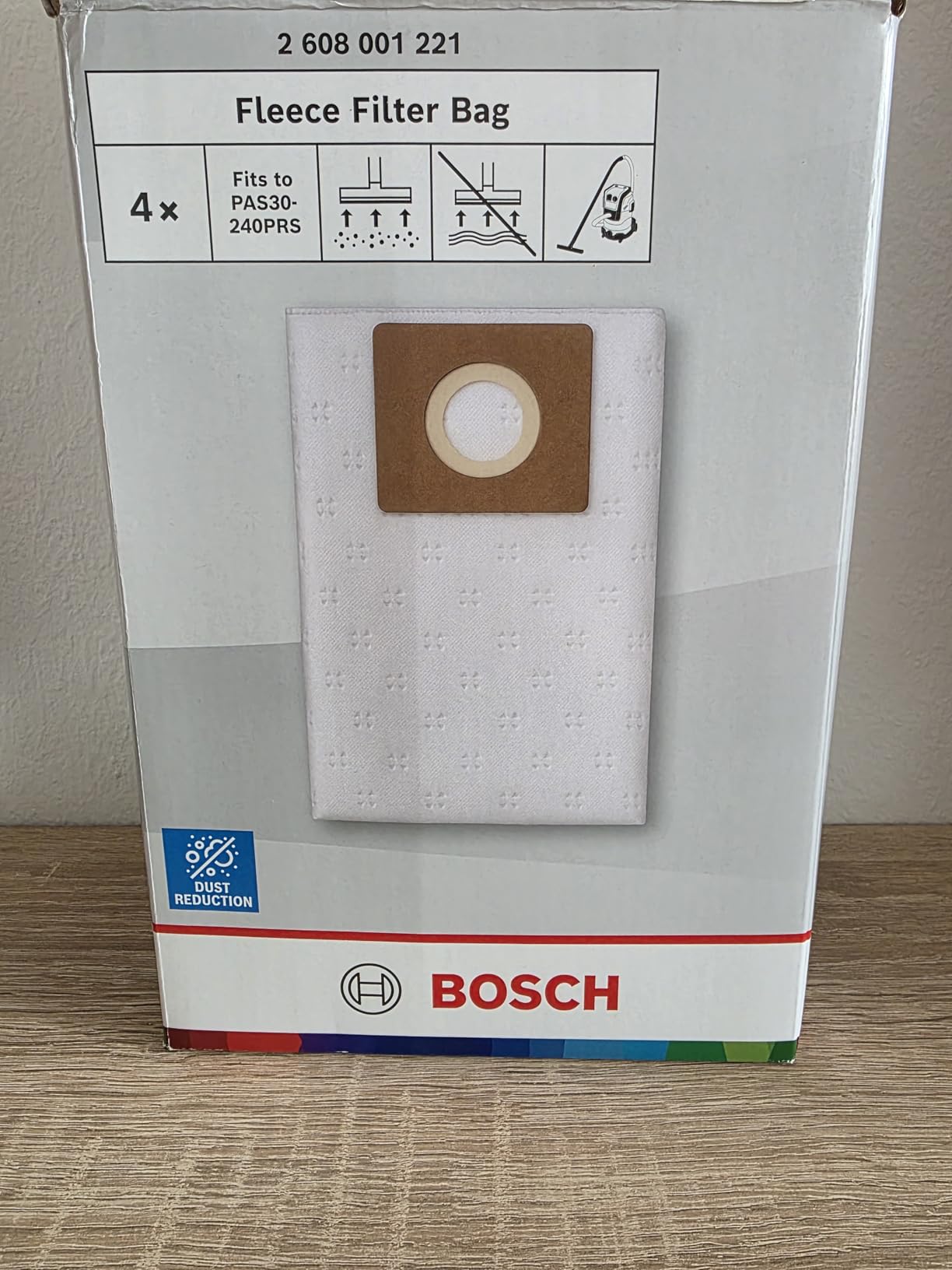 Bosch Sacs non-tissé aspirateur x4 aspiration à sec