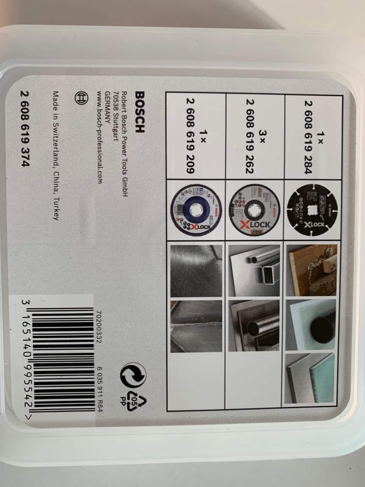 Bosch PRO Cutting Grinding coffret disques X-Lock 125 mm 5x