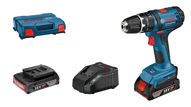Bosch Professional GSB 18-2-LI Perceuse 18V 2x2Ah