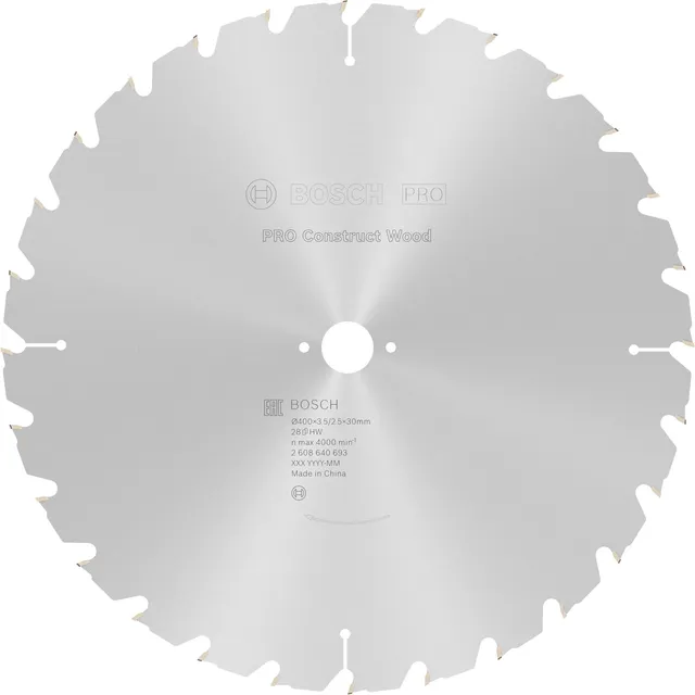 Bosch PRO Construct Wood lame circulaire 400 mm