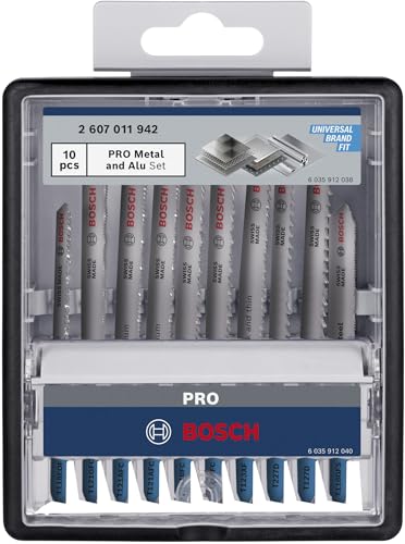 Bosch Pro Metal and Alu kit lames scie sauteuse 10 pcs 92 mm