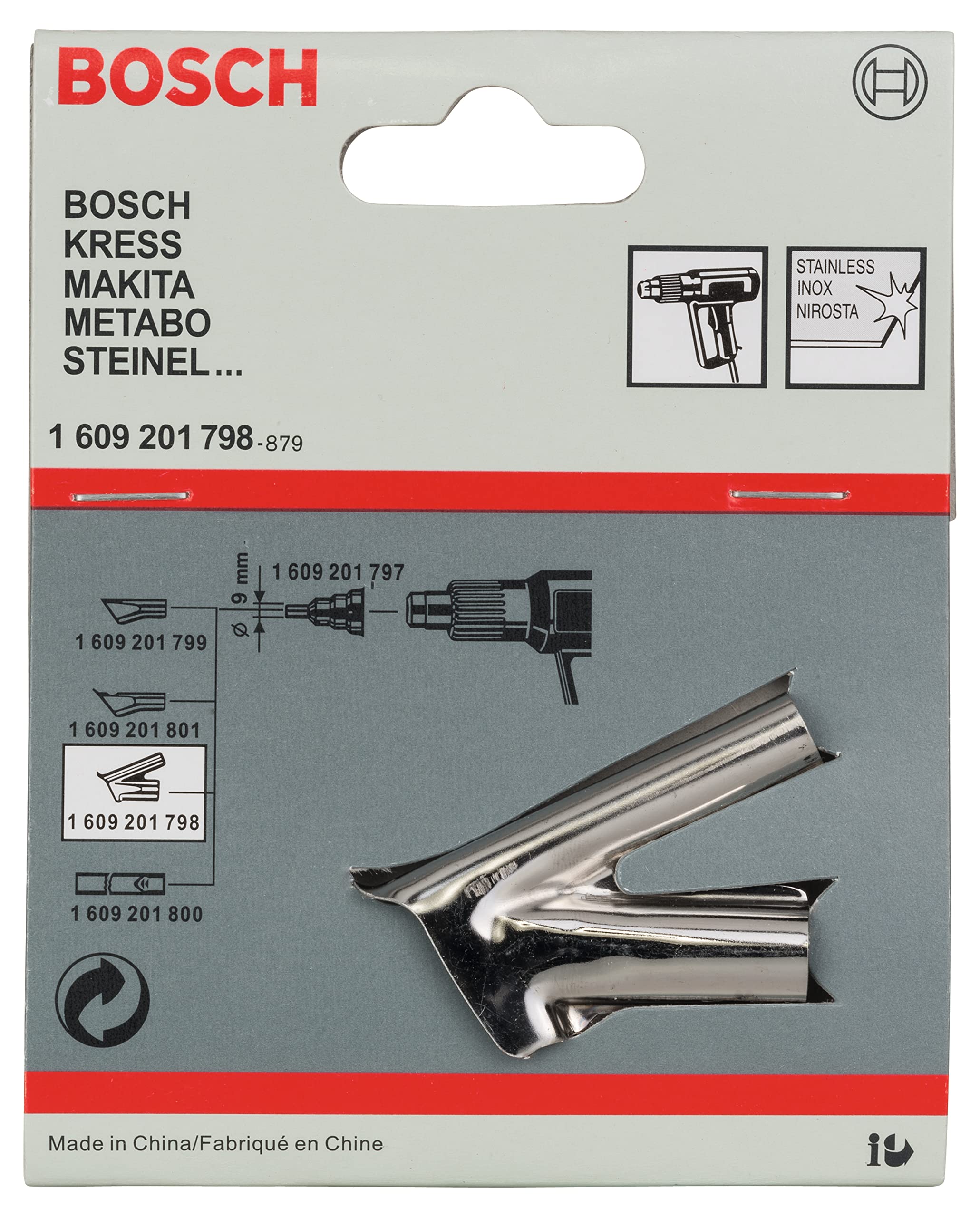 Bosch patin de soudage 10 mm pour décapeur thermique