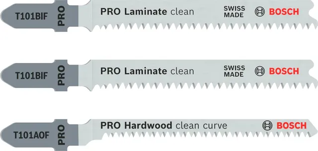 Bosch PRO Laminate Lames scie sauteuse T sans éclat Lot 3