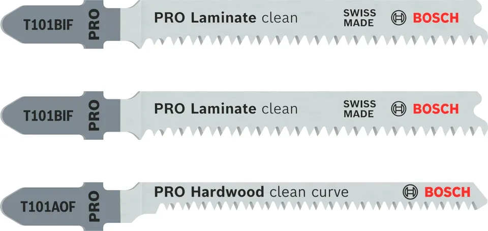 Bosch PRO Laminate Lames scie sauteuse T sans éclat Lot 3